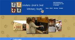 Desktop Screenshot of creaturesgreatandsmallvet.com